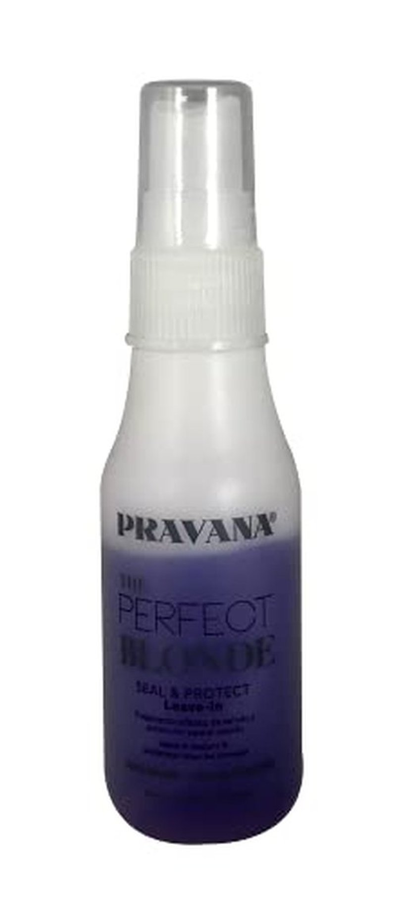 Pravana The Perfect Blonde Seal & Protect Leave-In Conditioner | Neutralizes Brassy, Yellow Tones | For Color-Treated Hair | Detangles, Protects, Moisturizes Strands | 2 Fl Oz