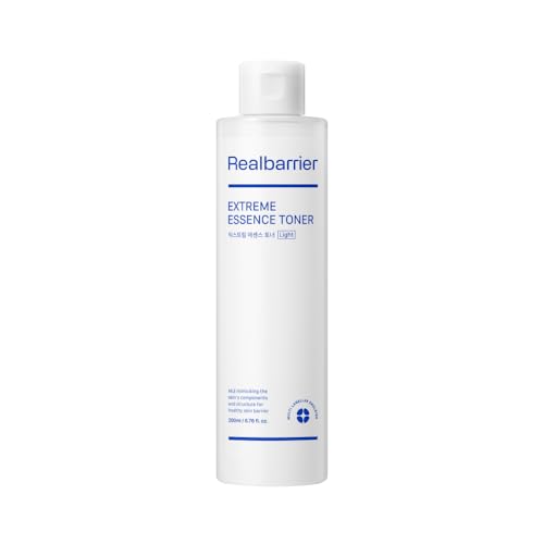 Real Barrier Extreme Essence Toner Light 6.76 Fl Oz | Hyaluronic Acid Panthenol Face Moisturizer for Sensitive Dry Skin | Soothing & Hydrating Moisturizing Toner for Face | Korean Skin Care
