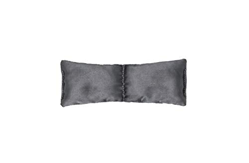 Clocktower Fitness Small and Ultralight Eye Pillow (2.5 x 6 in), for Yoga, Meditation, Relaxation, and Relief - Unscented (Gray)