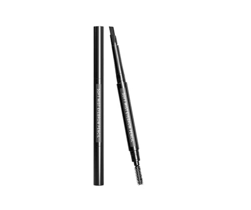 long lasting and waterproof Triangle eyebrow Pencil With Brush (black)