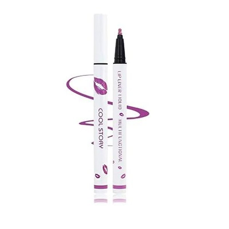 Trmonol Cool Story Longwear Liquid Lip Liner, Cool Story Lip Liner Liquid, Cool Story Lip Liner Stain, Liquid Lip Liner Pen, 2-in-1 Waterproof Lipstick Lip Liner, Matte Liquid Lipstick (Style 8, 1)
