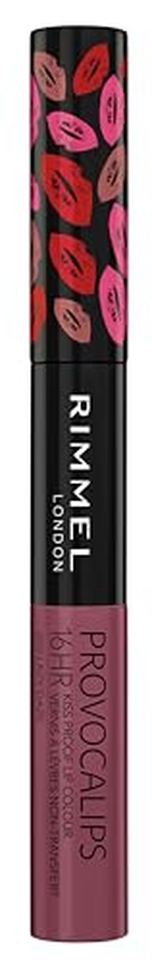 Rimmel London Provocalips 16hr Kiss-Proof Lip Color - Two-Step Liquid Lipstick to Lock in Color and Shine - 220 Lazy Daze, .14 fl.oz.