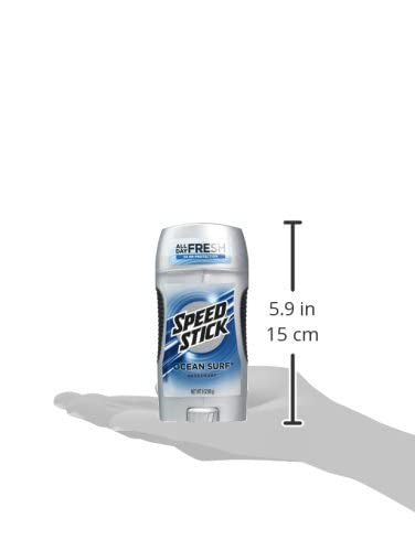 Speed Stick Clear Solid Deodorant, Ocean Surf 3 oz (Pack of 9)