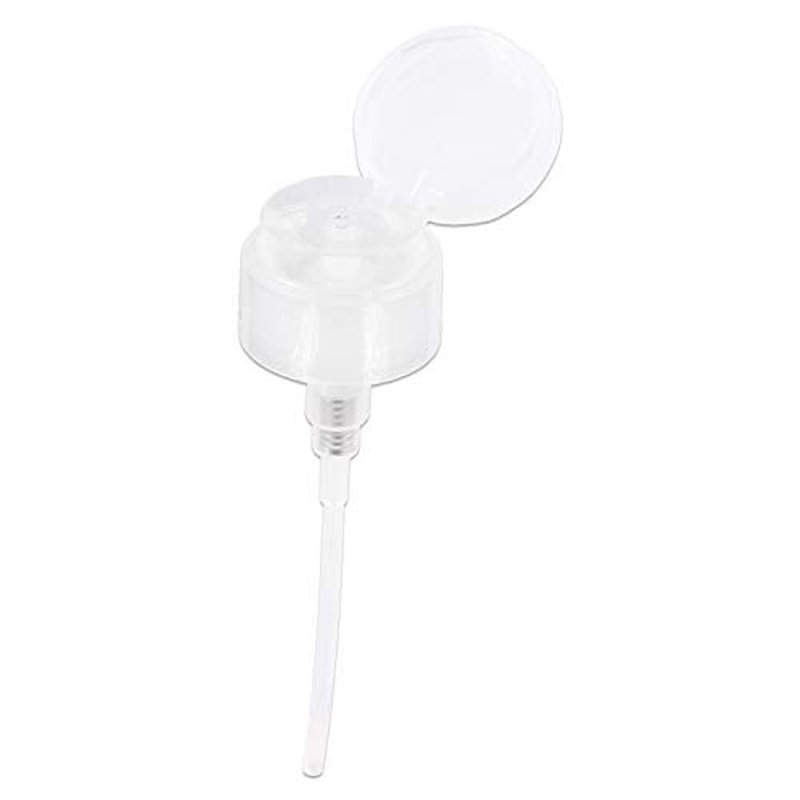 12oz Gray Push-Down Dispenser Bottle - 1 Bottle - Empty Refillable Pump Bottle for Nail Polish Remover Liquid Lotion Cream