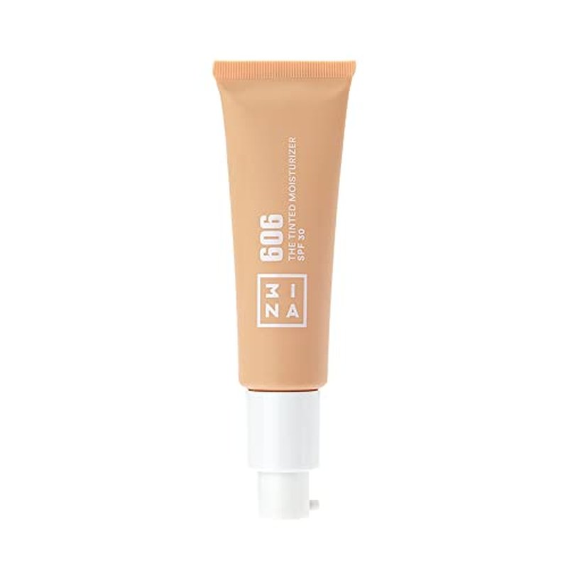 3INA 606 Tinted Moisturizer for Face with SPF 30 - Ultra Light Pink - BB Cream with Light to Medium Coverage - Hyaluronic Acid Moisturizer for All Skin Tones - Vegan, Cruelty and Paraben Free - 1 oz