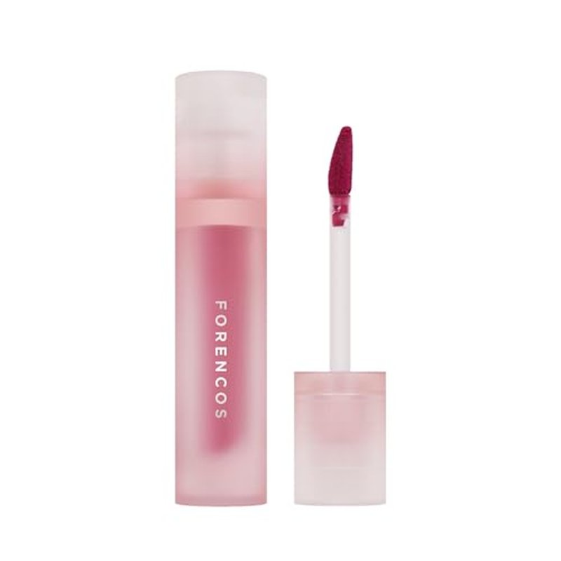 FORENCOS Bisou Velvet Lip Tint, Soft Easy Finger Smearing, High Pigmentation, Matte Finish, Non-Sticky, Smooth Coloring, Longwear (01 Lafleur)
