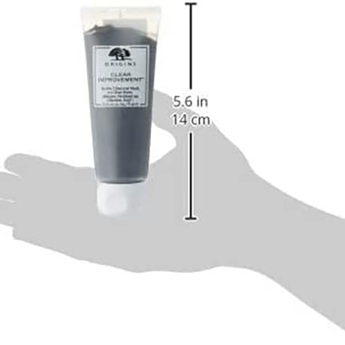 Origins Clear Improvement Active Charcoal Mask for Unisex, 2.5 Fl Oz (Pack of 2)