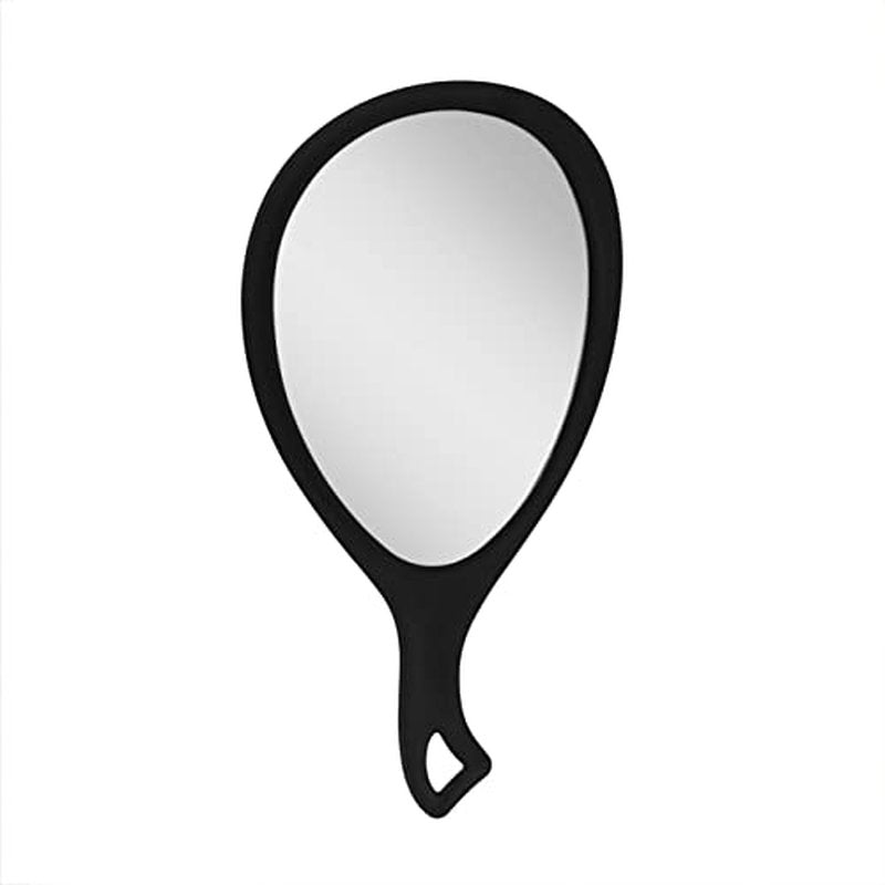 Zadro Large Hand Mirror with Handle Salon Mirrors for Hair Stylist, Big Handheld Mirror Makeup Mirror Wall Mounted Hang (1, Purple Garnet, Medium: 15" x 8")