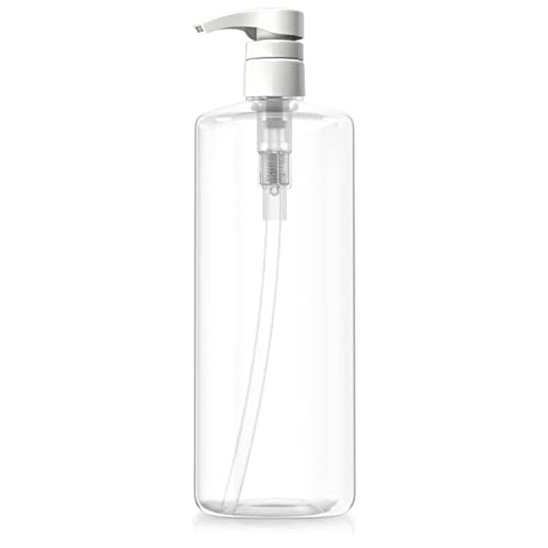 Bar5F Pump Bottle 32-Ounce 1-Liter Empty for Shampoo Conditioner Body Wash Lotion BPA-Free Crystal-Clear