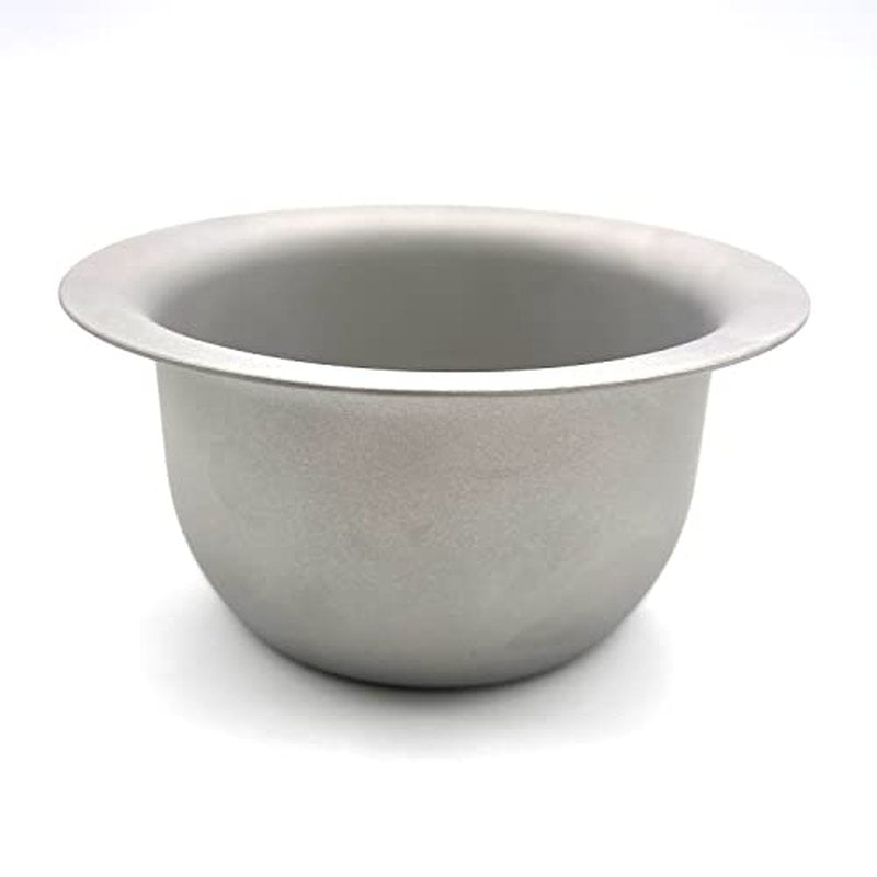 Vikings Blade Luxury Shaving Soap Bowl, Sandblasted Steel for Fast, Thick Lather, Unbreakable, Tactile Texture, Great for Most Pucks & Soaps (GRAND Chairman, 3.55” Diameter)