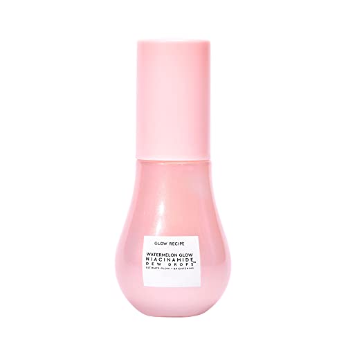 Glow Recipe Niacinamide Dew Drops Face Serum - Hydrating Korean Skincare & Illuminating Makeup Primer for Dewy, Glass Skin - Hyaluronic Acid Serum for Brightening, Plumping & Highlighting (15ml)