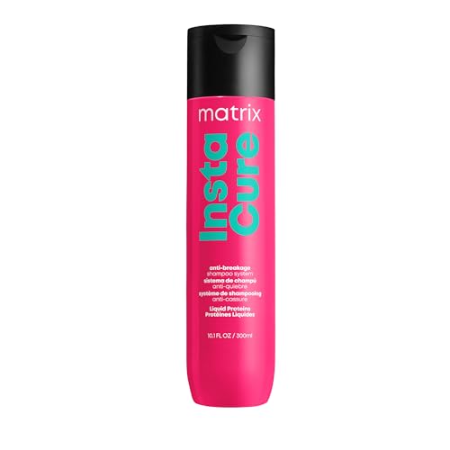 Matrix Instacure Anti-Breakage Shampoo | Repairs, Balances & Strengthens Hair | Reduces & Prevents Breakage & Frizz | For Dry, Damaged & Brittle Hair | Packaging May Vary | 10.1 Fl. Oz. | Vegan
