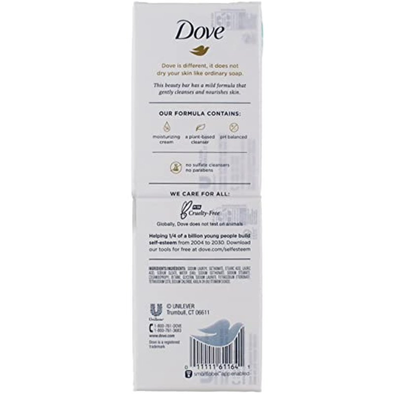 Dove Beauty Bar, Cool Moisture, 8 Count (4.25 Ounce Each) (Pack of 2)