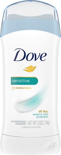 Dove Deodorant 2.6 Ounce Invisible Solid Sensitive Skin (76ml) (6 Pack)