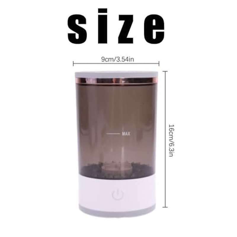 Beauty Swirl Cosmetic Brush Cleaner, 2025 New The Cozy Luna Brush Cleaner, Beautyswirl Cosmetic Brush Cleaner, Electric Makeup Brush Cleaner Machine for All Size Brushes (1Pcs Black)