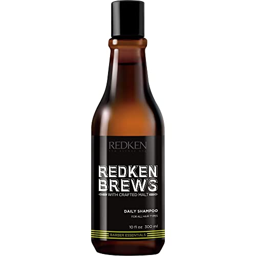 Redken Brews Daily Shampoo For Men | Lightweight Hydrating Hair Cleanser | Add Moisture and Shine to Dry Hair | For All Men's Hair Types