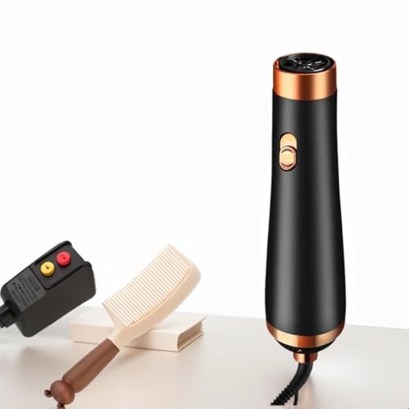 Travel Hair Dryer- 1800W High-Speed Brushless Motor Negative Ionic Blow Dryer for Fast Drying, Low Noise Thermo-Control Hair Dryers with Comb for Salon, Home and Travel.(Black)