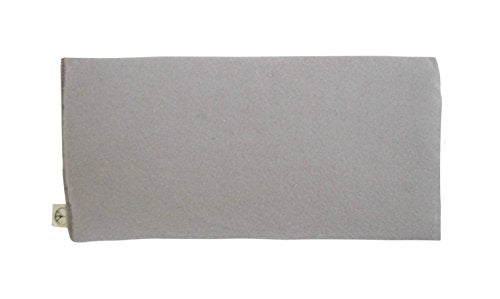 Peacegoods Pack of (4) Unscented Organic Flax Seed Eye Pillows - 4 x 8.5 - Soft Cotton Flannel - Soothing & Relaxing - Gray