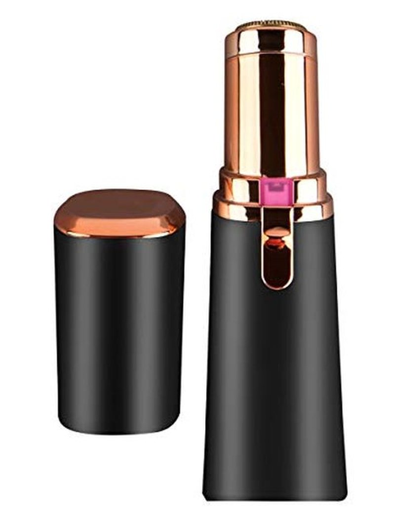 Vivitar PG-V027-BLK LED Light Painless Hair Remover, Portable And Compact Trimmer Shaver, Easy Storage And Is Travel-Friendly With Built-In LED Light For Chin Hair And Cheek Hair, Black