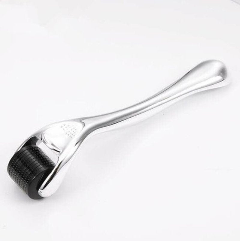 Derma Roller Microneedling Roller for Face Body Beard - 540 Titanium 0.25mm Microneedle Roller for Home Use