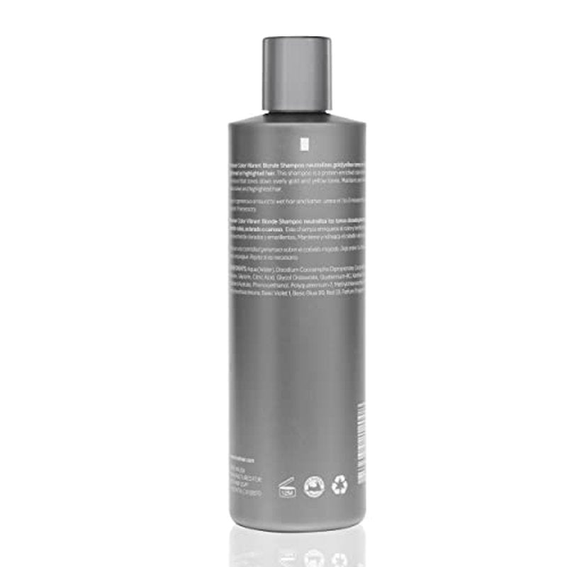 MOEHAIR Color Vibrant Blonde Shampoo | Color Enhancing Silver Purple Shampoo | Neutralizes Yellow Tones | Eliminates Brassiness | Paraben & Sulfate Free Shampoo | Color-Protect Shampoo | (12 Fl. Oz)