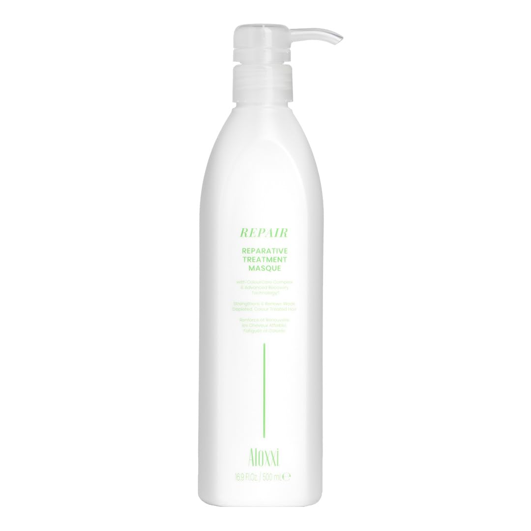 ALOXXI Repair Hair Mask for Color-Treated Hair Enriched with Keratin & Peptides, Deep Conditioning Treatment for Dull and Damaged Locks, 16.9 Fl Oz