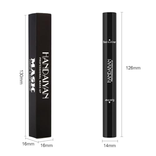 ONarisae Eyeliner Pencil Double-sided Stamp Liquid Eye liner Pen Smudgeproof Long Lasting White