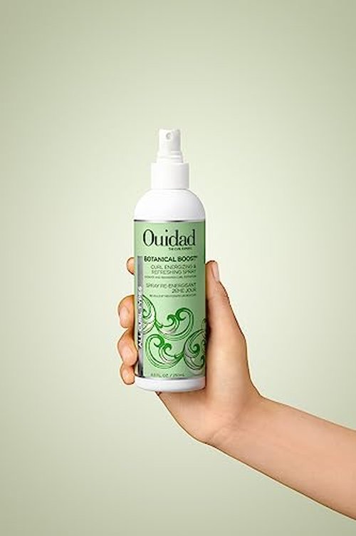 Ouidad Botanical Boost Curl Energizing & Refreshing Hair Spray, 8.5 fl oz, Curl Spray for Lasting Definition, No-Residue Hair Spray for Curly Hair, Adds Weightless Moisture, All Curl Types