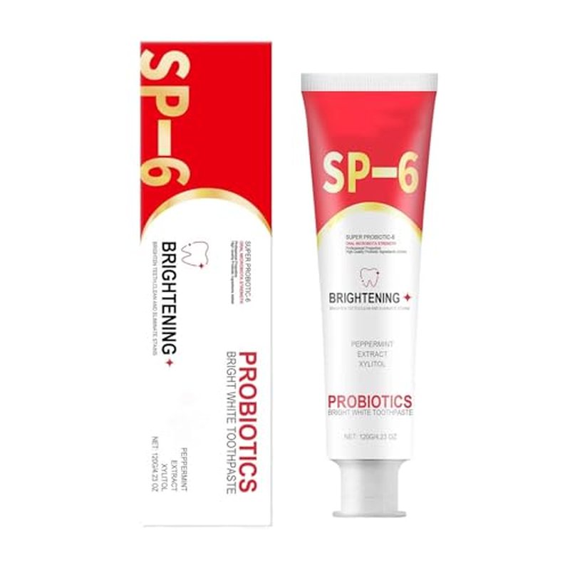 Sp6 Probiotic Toothpaste, Sp-6 Probiotic Toothpaste, Sp-6 Toothpaste, Sp6 Ultra Whitening Toothpaste, Sp-6 Toothpaste Oral Health Management, Fresh Breath(1pcs)