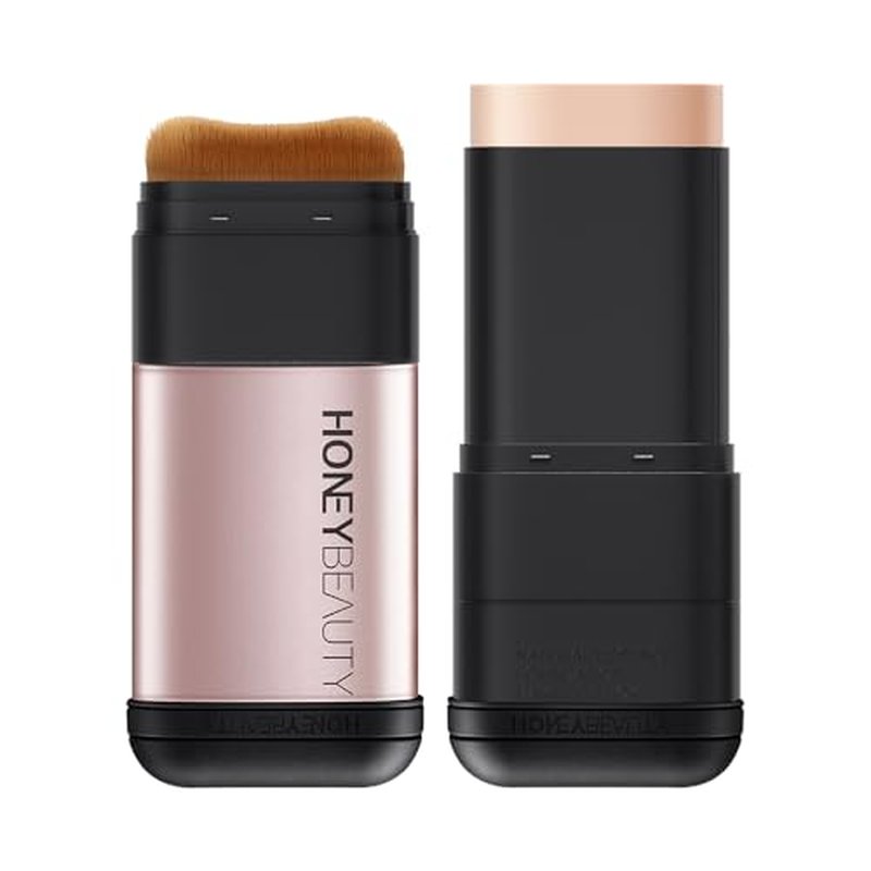 zeesea [Honey Beauty] Multi-Use Makeup Foundation Stick, Essence, Concealer, Face Creams, Foundation with Foundation Brushes, Long-lasting Smooth Skin Coverage, Brighten Skin Color, 0.45oz (12.8g)