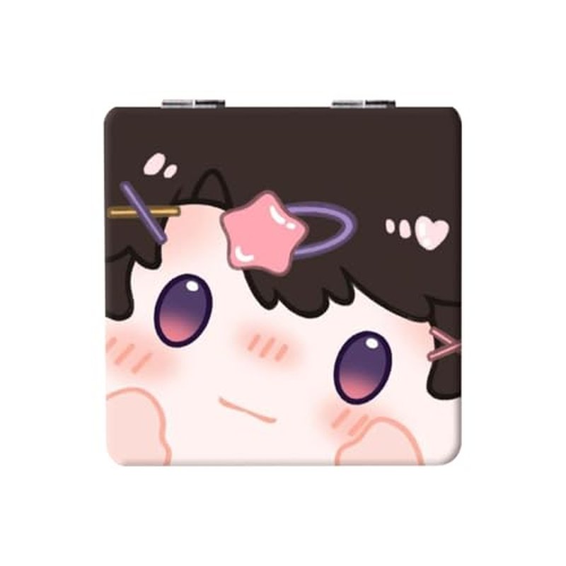 XYZSJGW Cute Sylus Rafayel Travel Makeup Mirror Game Love and Deepspace Xavier Portable Mini Handheld Foldable Makeup Mirror (Caleb)