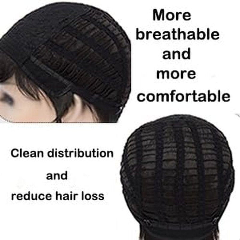 Short Brown Wig Cosplay Costume Male Men Anime Layered Fluffy Character Costume Wig Heat Resistant Halloween Party Wig + Wig Cap (Dark Brown)