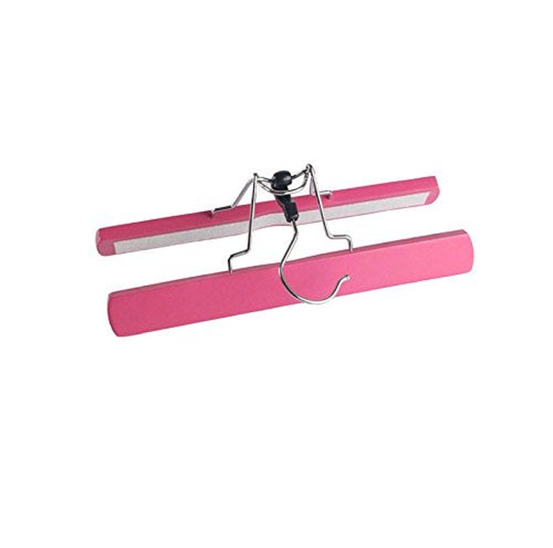 Red Wooden Hair Extensions Hanger Hair Holder with Double Anti-slip Stickers Rose Red