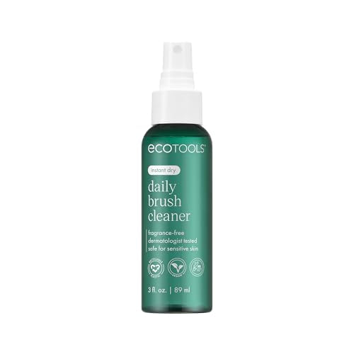 EcoTools Cleanser Shampoo for Makeup Brush/Sponge/Puffs, Remove Makeup & Impurities, Fragrance-Free, No Harsh Chemicals, Vegan & Cruelty-Free, 6 fl.oz./177 ml, 1 Count