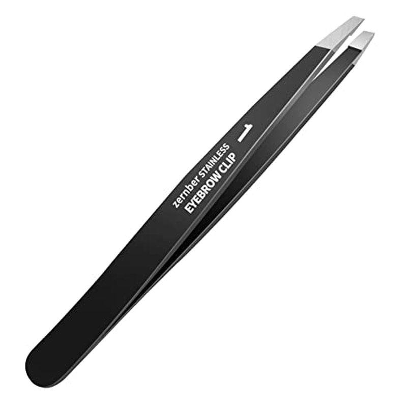 Stainless Steel Precision Eyebrow Tweezers Flat Tweezers for Eyebrows for Women-for Facial Hair and Ingrown Hair Removal Beauty Tools