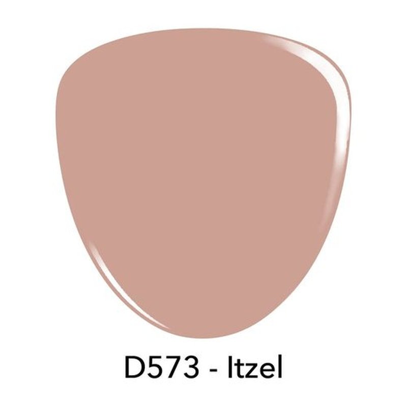 Revel Nail Dip Powder - Nude Dip Powder for Nails, Chip Resistant Dip Nail Powder with Vitamin E and Calcium, DIY Manicure, Itzel