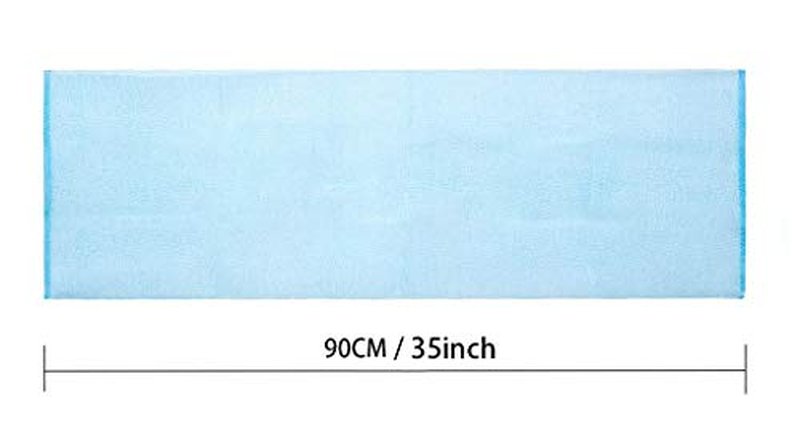 ARCH&M Exfoliating Washcloth Towel Japanese Washcloth Nylon Bath Wash Towel Korean Exfoliating Towel Beauty Washcloth Sponge Loofah Body Scrub Back Scrubber for Shower Cloth 3 Pack (Blue x 3)