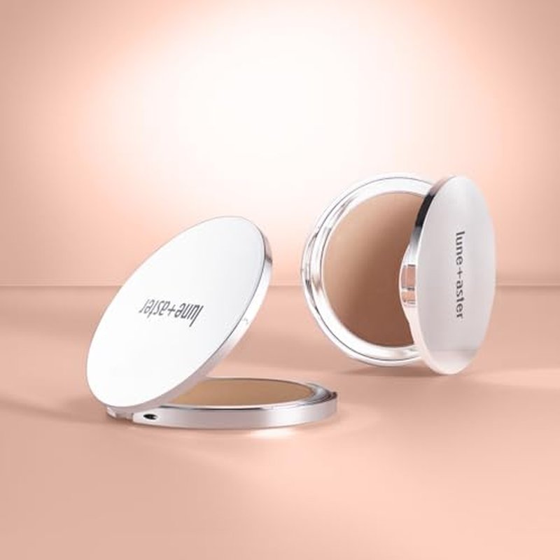 LUNE + ASTER Soft Silk Bronzer | Buildable Silk Bronzer, Luminous-Matte Finish - Caramel