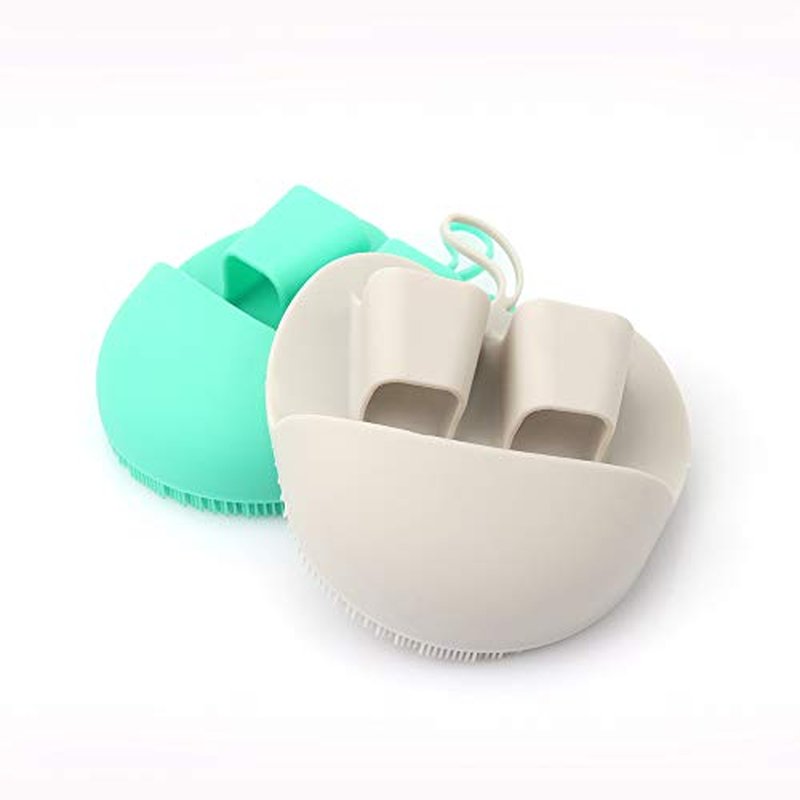 INNERNEED Soft Handheld Silicone Facial Cleansing Brush, Mild Anti-Slip Face Exfoliating and Massage Scrubber Pad, Gentle Exfoliating, Removing Blackhead, Massaging (Pack of 3)