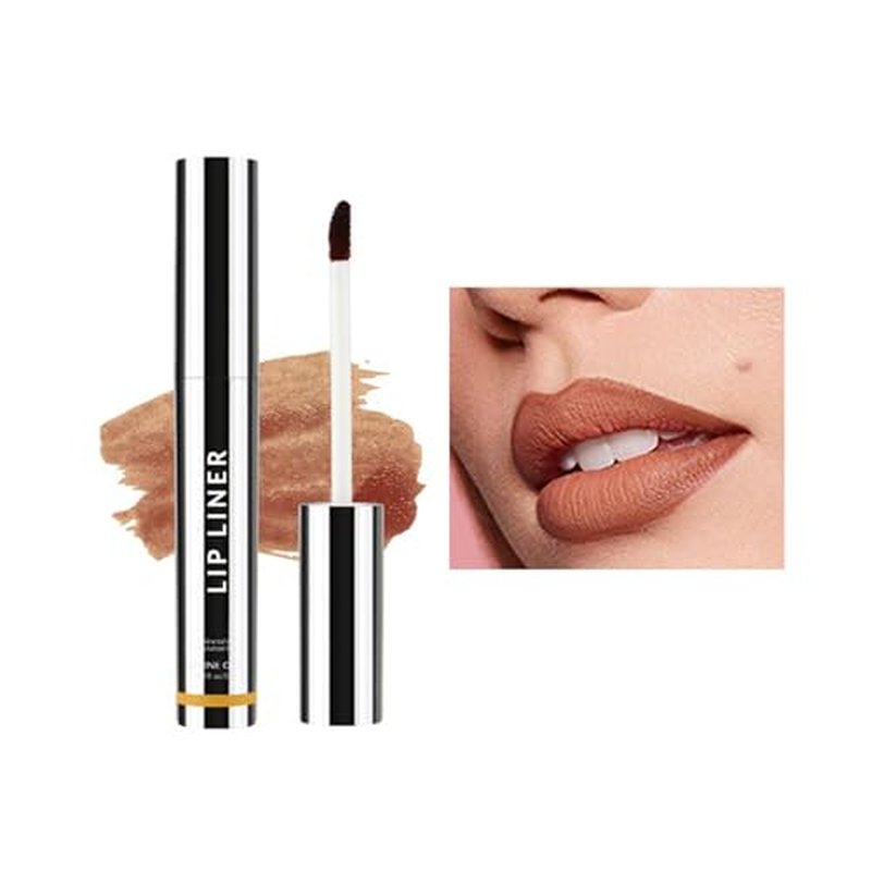 Coolord Lip Liner Lip Stain,Peel off Lip Liner Stain,Long Lasting Lip Stain Peel Off,Waterproof,Transfer-Proof, High Pigmented Color Lip Stains for Women Peel Off (01, #)