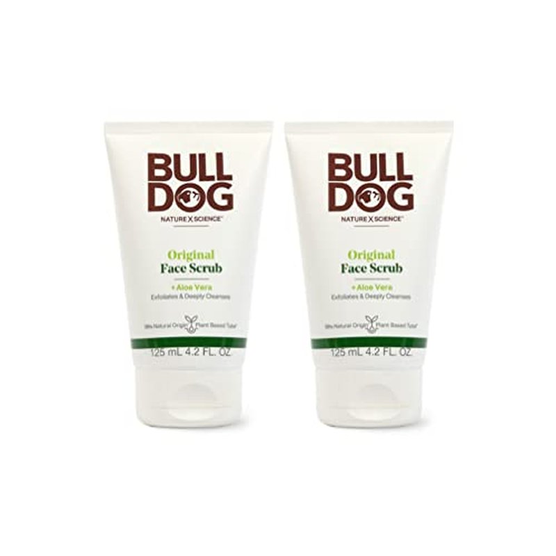 Bulldog Mens Skincare and Grooming Original Face Scrub, 4.2 Fluid Ounce - Pack of 2