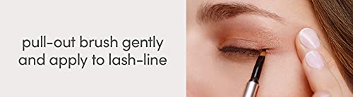 jane iredale Mystikol Powdered Eyeliner, Water-Resistant Crease-Proof Cream to Powder Formula, Built-In Brush for Precise Line or Smudged Look, Vegan