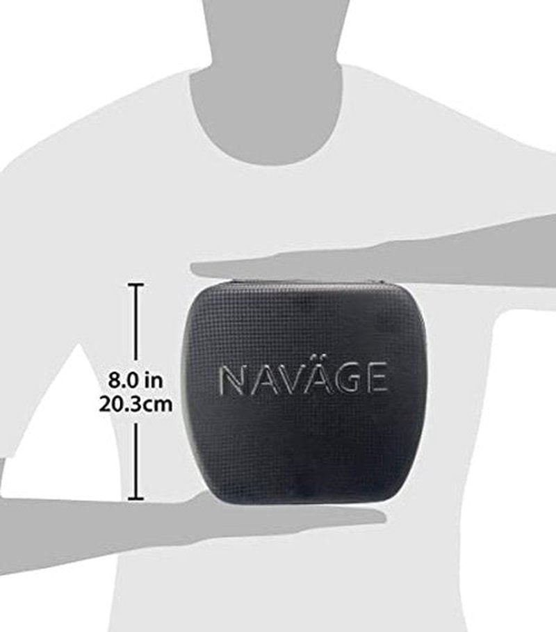 Navage Black Travel Case - Safety Case For Navage Nasal Irrigation System - Anti-Scratch Protector - Travel Storage Case & Nose Cleaner Organizer for Navage Nose Cleaner and 12 SaltPods (Black)