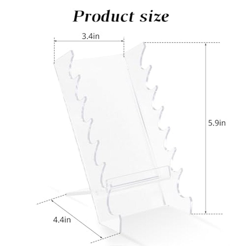 BlingTrail Acrylic Makeup Brush Holder for Vanity, Unique Office Desk Accessories For Women Aesthetic, Pen Display Stand Holder, Makeup Brush Drying Rack, Make Up/Hair/Paint Brush Holder, Clear