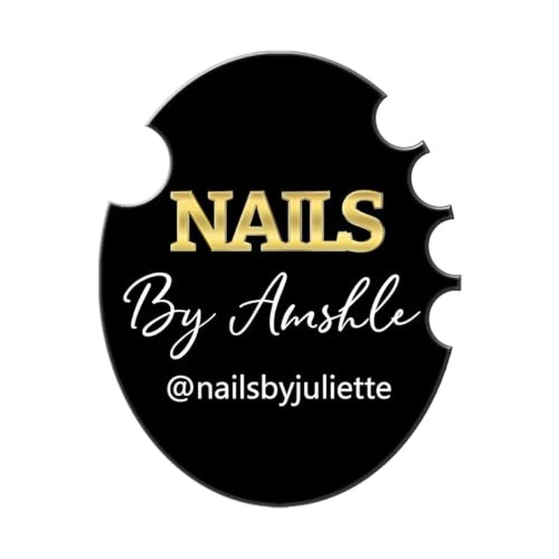 Tammnjo Personalized Name Nailfie Disk Sign Nail Prop Custom Acrylic Nailfie Disc Decor for Nail Techs Social Media Picture Prop Nail Photo Prop Beauty Salon Prop for Nail Techs,A1-Nail