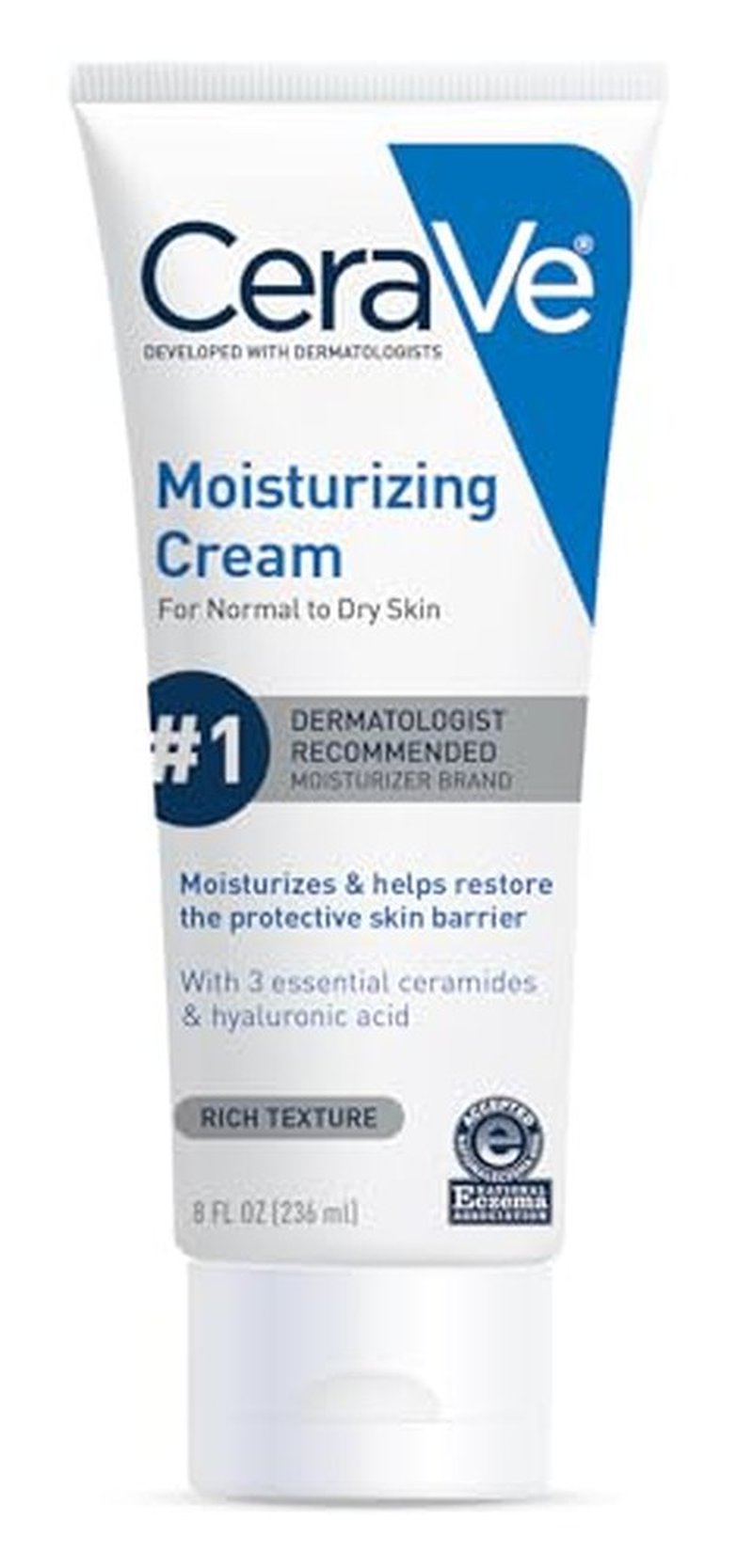CeraVe Hydrating Skin Care Set | 8oz Moisturizing Cream & 8oz Hydrating Facial Cleanser | Ceramides + Hyaluronic Acid Moisturizer and Face Wash | Accepted by National Eczema Association