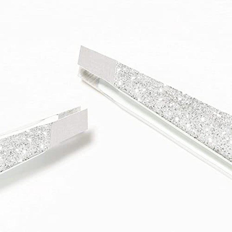 Tweezerman Exclusive Moon Dust Slant Tweezer - Hair Removal Tweezers, Stainless Steel