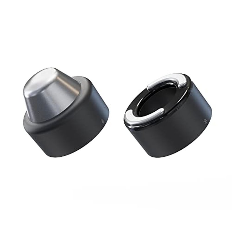 TheraFace PRO Hot and Cold Rings - Facial Therapy Care Device Attachment Kit to Improve Skin Radiance and Blood Flow and Reduce Face Tightening - Powered by Cryothermal Technology (Black)