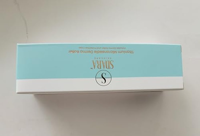 Sdara Black Derma Roller Microneedling Roller Face - Includes Free Storage Case