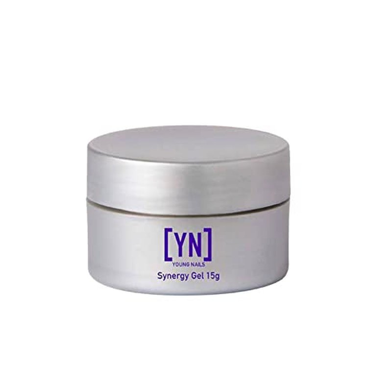 Young Nails Synergy Gel System, Building Gel - Hard Builder Gel, Superior Adhesion & Strength, Structured Nail Gel Builder - Flex Gel, Clear, 15g